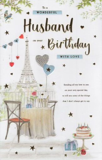 Picture of WONDERFUL HUSBAND BIRTHDAY CARD